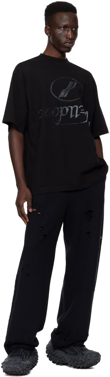 Verryttelyhousut We11done We11done Distressed Sweatpants Musta | WD-TA1-24-812-U-BK, 3