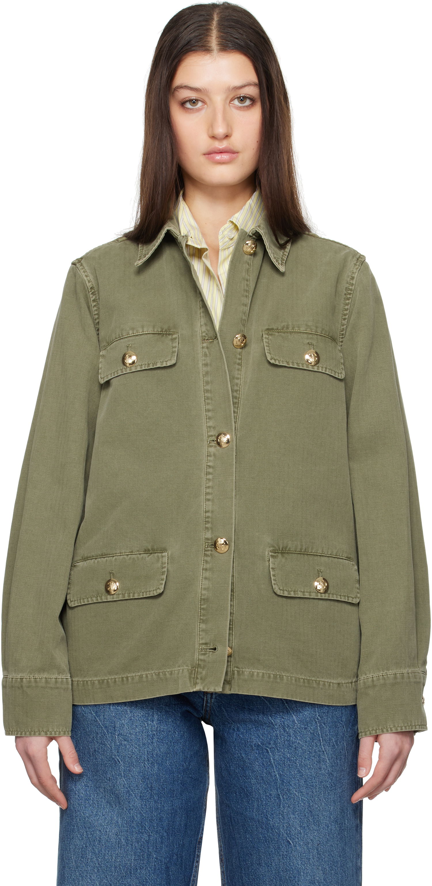 Takki Anine Bing Anine Bing Corey Military Jacket Vihreä | A-01-7178-320, 0
