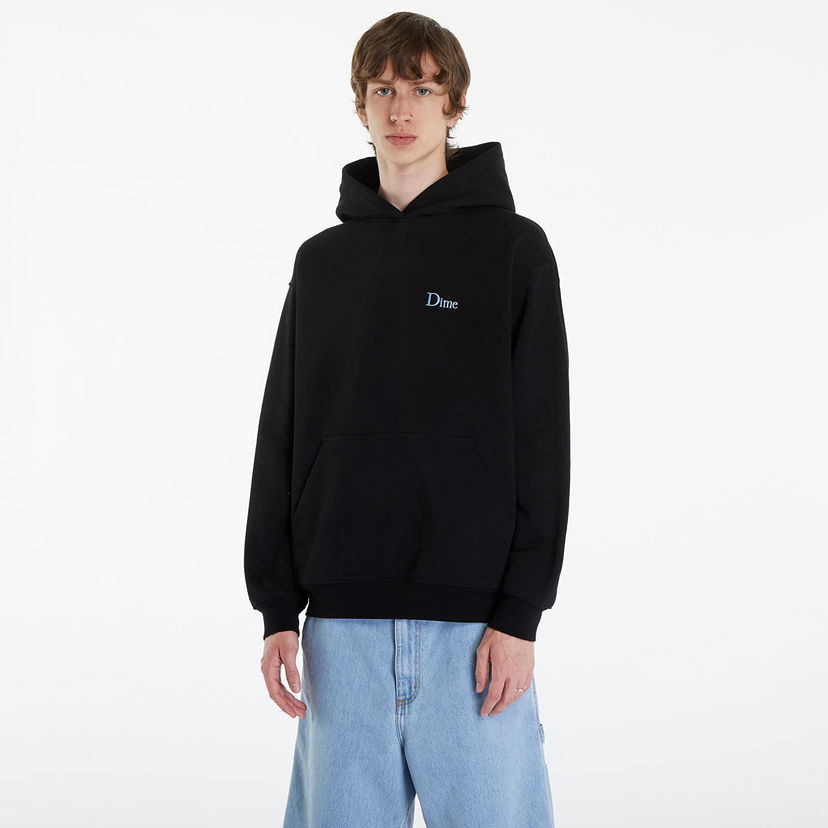 Huppari Dime Classic Small Logo Hoodie Black Musta | DIMESP24D29BLK