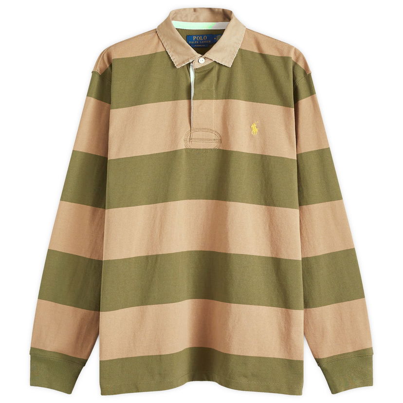 Poolopaita Polo by Ralph Lauren Ralph Lauren Men's Striped Rugby Shirt Vihreä | 710967648002