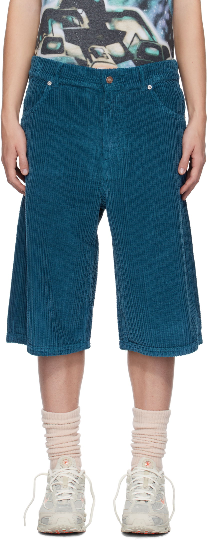Shortsit ERL Corduroy Shorts Sininen | ERL09P007