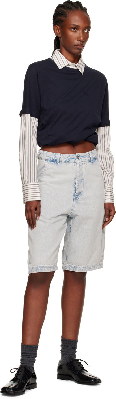 T-paita We11done We11done Layered Twist T-Shirt Tummansininen | WD-BL2-25-103-W-NV, 3