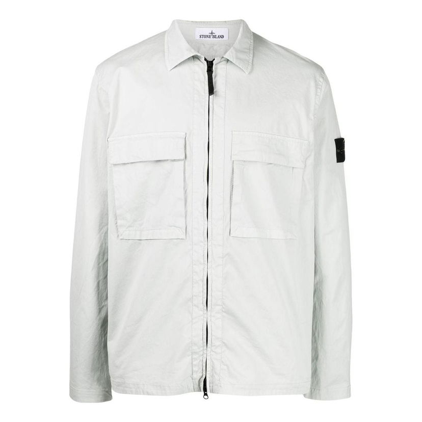 Paita Stone Island Compass Zipped Shirt Vihreä | 771511710-V0061