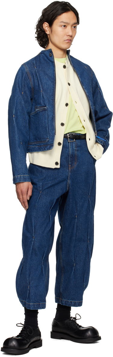Takki ADER ERROR ADER error 0108 Cropped Denim Jacket Sininen | BO01SSJK0108BL, 3