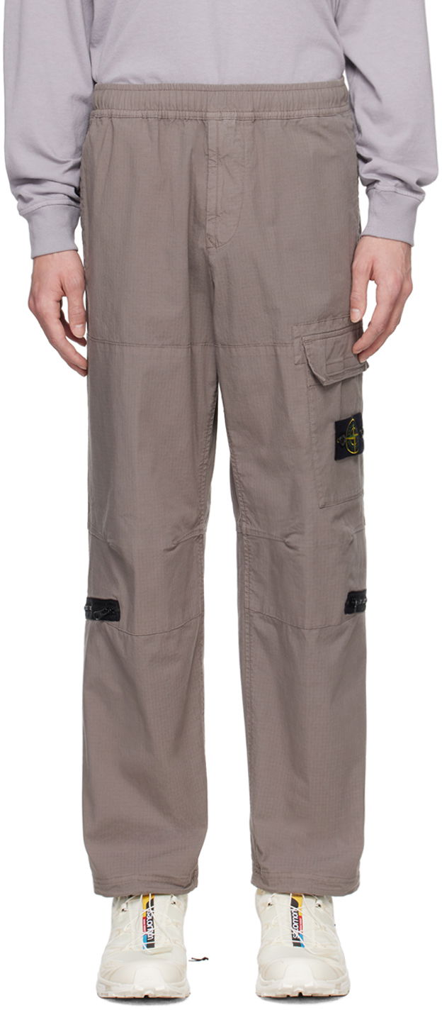 Cargo housut Stone Island Gray Multi-Pocket Cargo Pants Harmaa | 801532611
