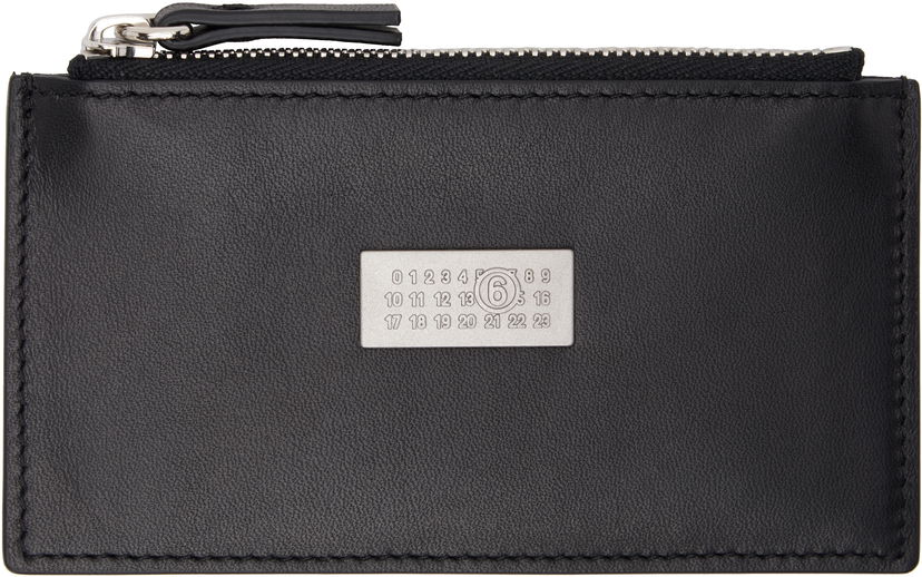 Lompakko Maison Margiela MM6 Maison Margiela Leather Card Holder Musta | SA5UI0016 P7258