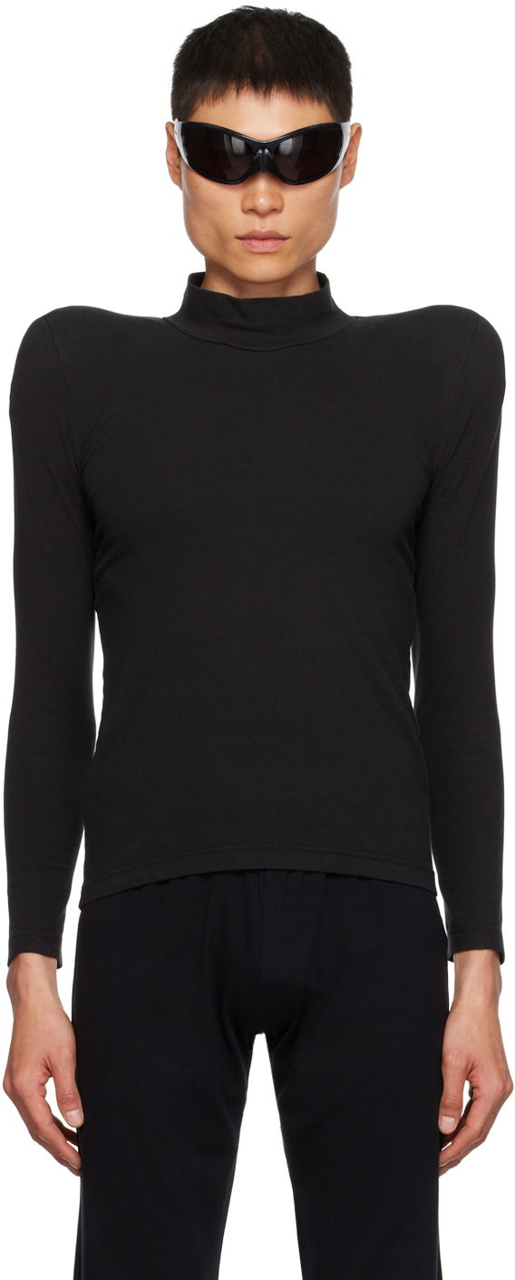Huppari Balenciaga Round Shoulder Musta | 767882-TMVC3-1000, 0