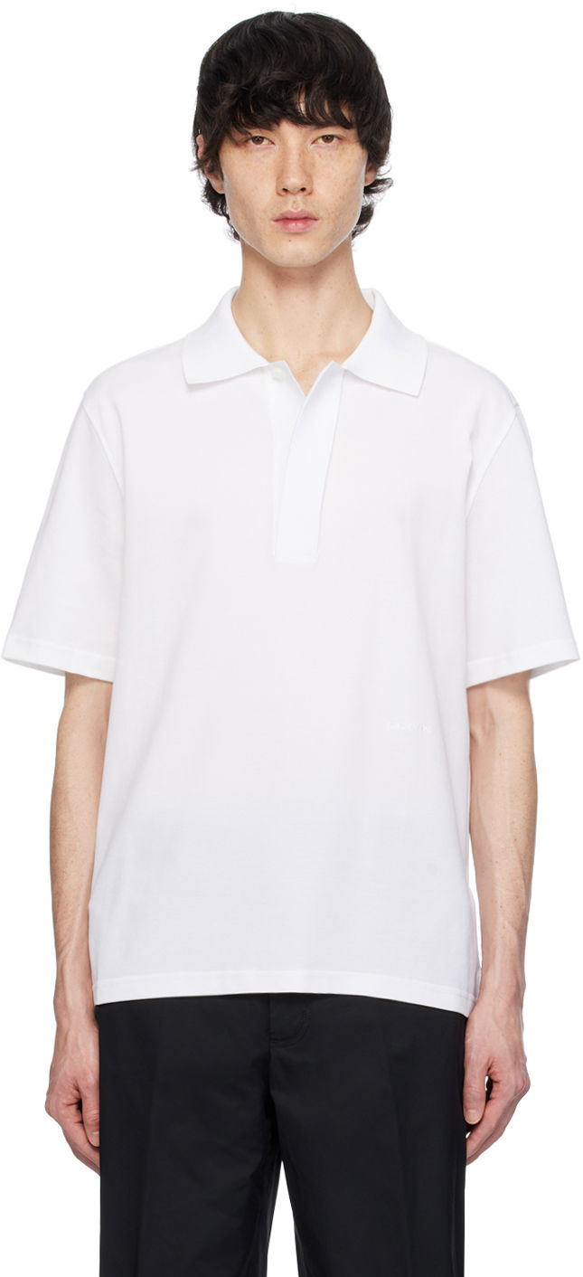 Poolopaita LANVIN Spread Collar Polo Tee Valkoinen | RM-PL0011-J011-P24