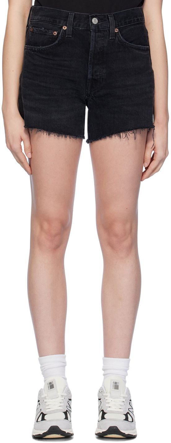 Shortsit AGOLDE Parker Denim Shorts Musta | A9010C-1157