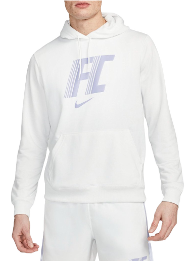 Huppari Nike Dri-FIT FC Fleece Hoodie Valkoinen | dv9757-121