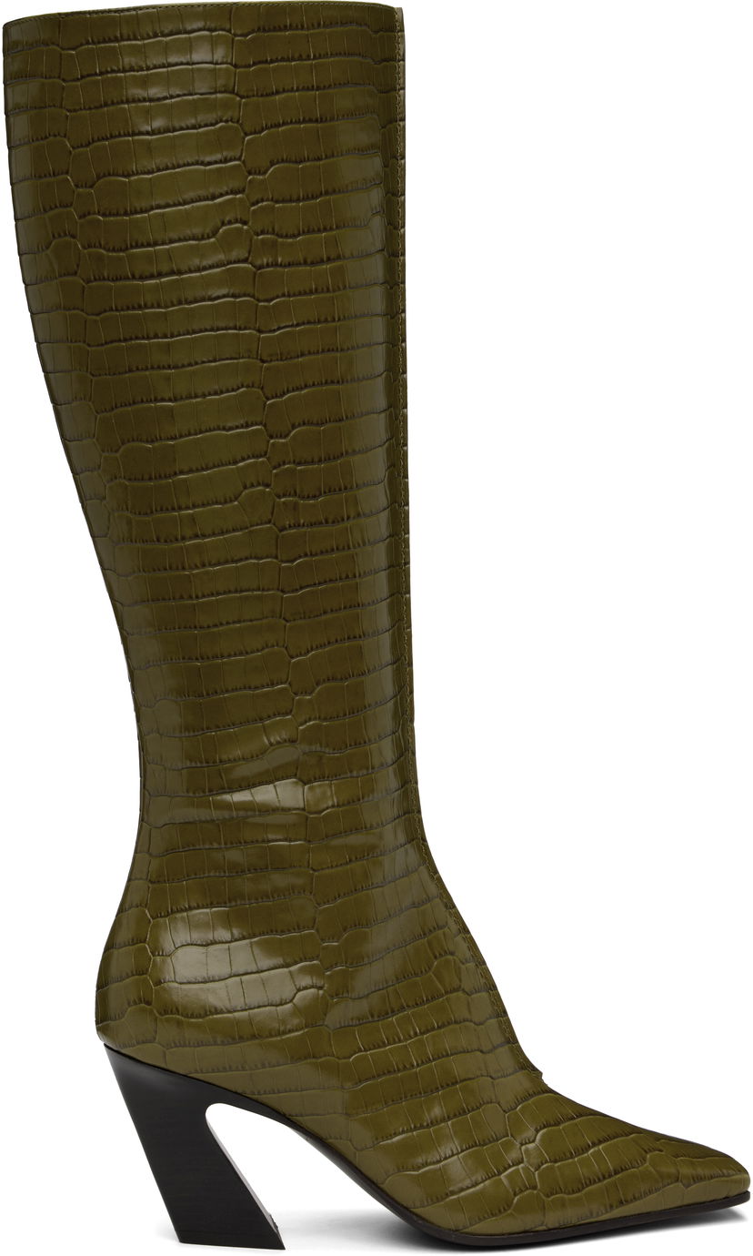 Vaatteet Bottega Veneta Bottega Veneta Lewis Tall Boots Vihreä | 806735 V4PB0