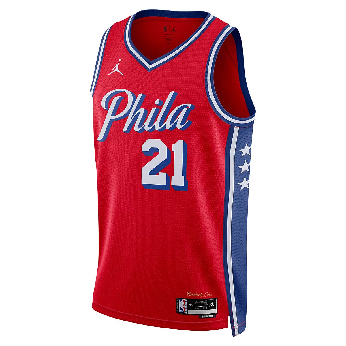 Jersey Jordan Dri-FIT NBA Philadelphia 76ers Statement Edition Swingman Jersey Punainen | DO9539-658, 1