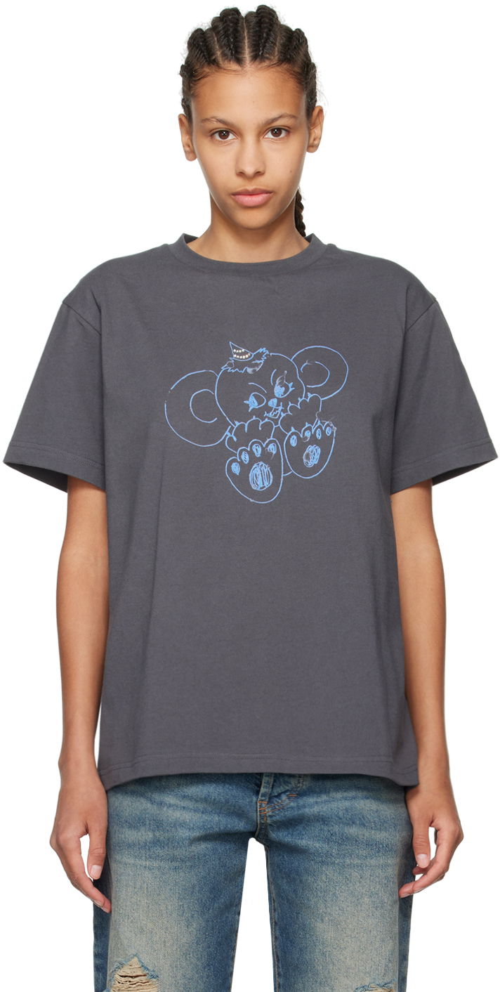 T-paita We11done We11done Printed T-Shirt Harmaa | WD-TT2-24-790-U-CH