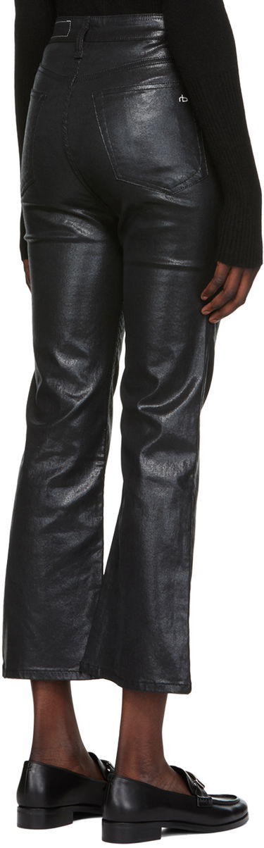 Jeans rag & bone Women's Casey Bootcut Coated Jeans Musta | WDD22F2917SGBL, 2