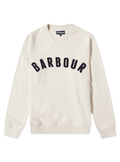 Huppari Barbour Prep Logo Crew Sweatshirt Valkoinen | MOL0101BE54