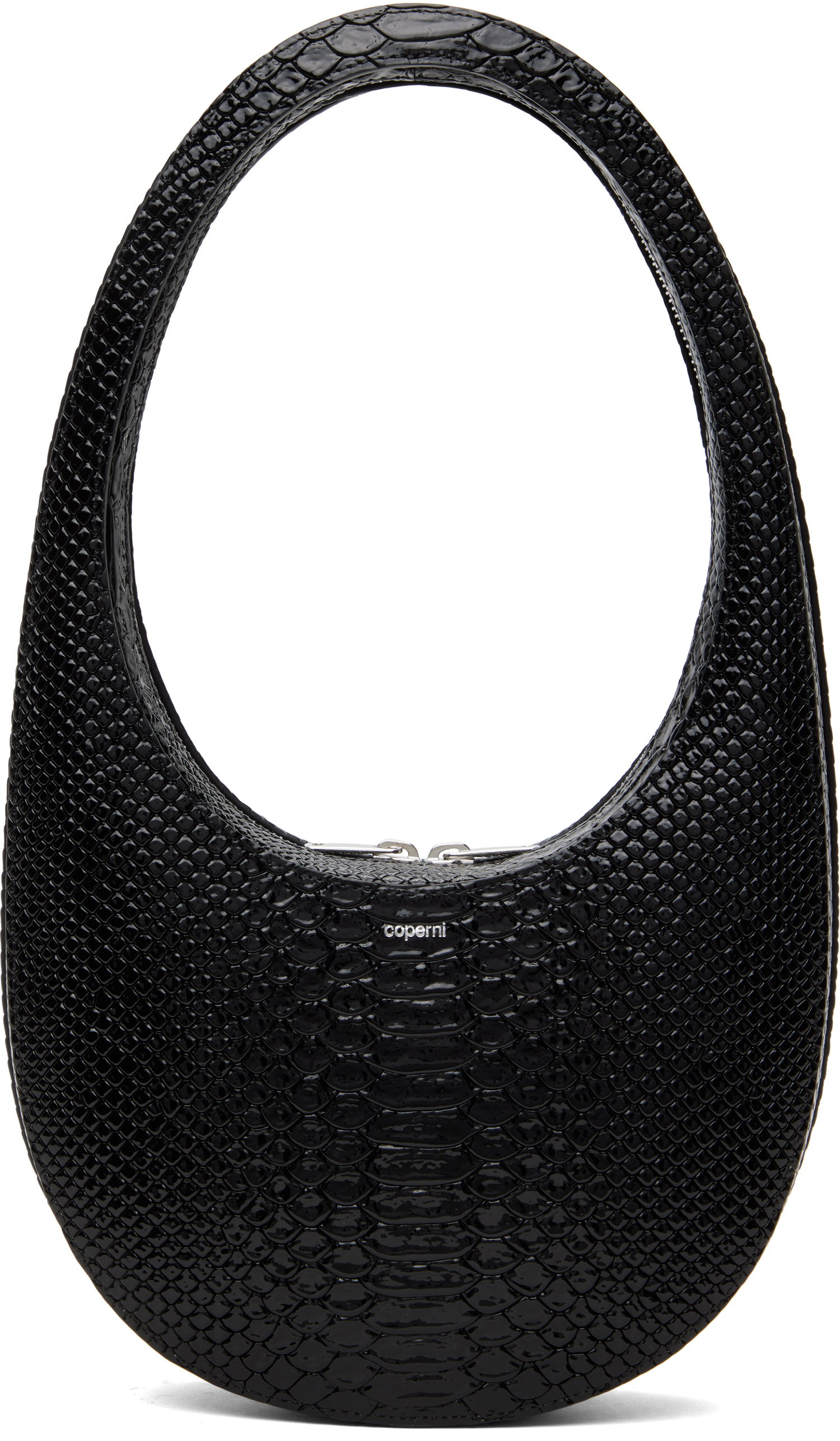 Käsilaukku Coperni Coperni Python Embossed Swipe Bag Musta | COPBA01F6047, 0