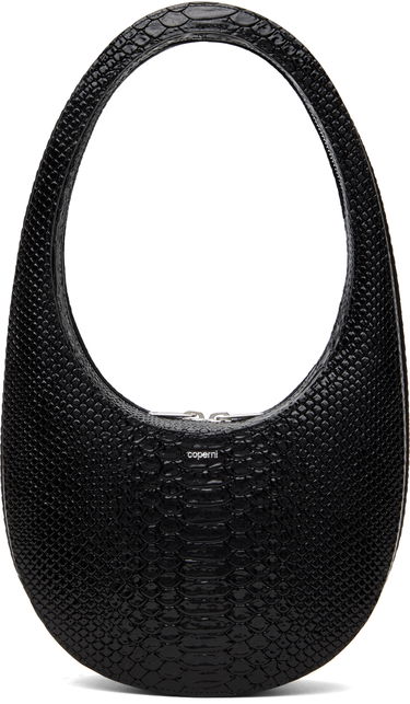 Käsilaukku Coperni Coperni Python Embossed Swipe Bag Musta | COPBA01F6047, 0