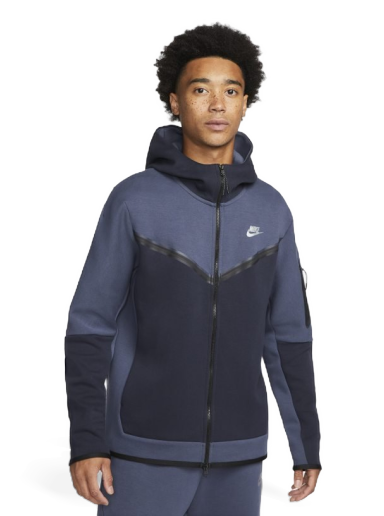 Huppari Nike Sportswear Tech Fleece Full-Zip Hoodie Tummansininen | DV0537-437