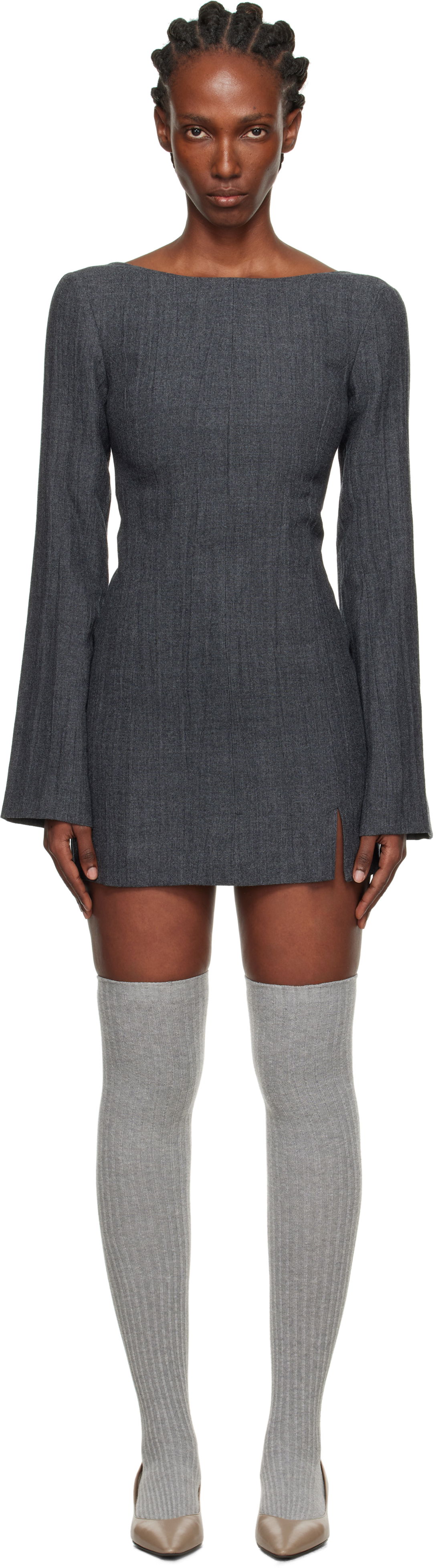 Mekko OUR LEGACY Our Legacy Firm Mini Dress Harmaa | W4257FS, 0