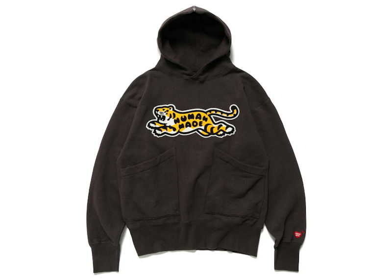 Huppari Human Made Tiger Graphic Print Hoodie Musta | HM24CS027