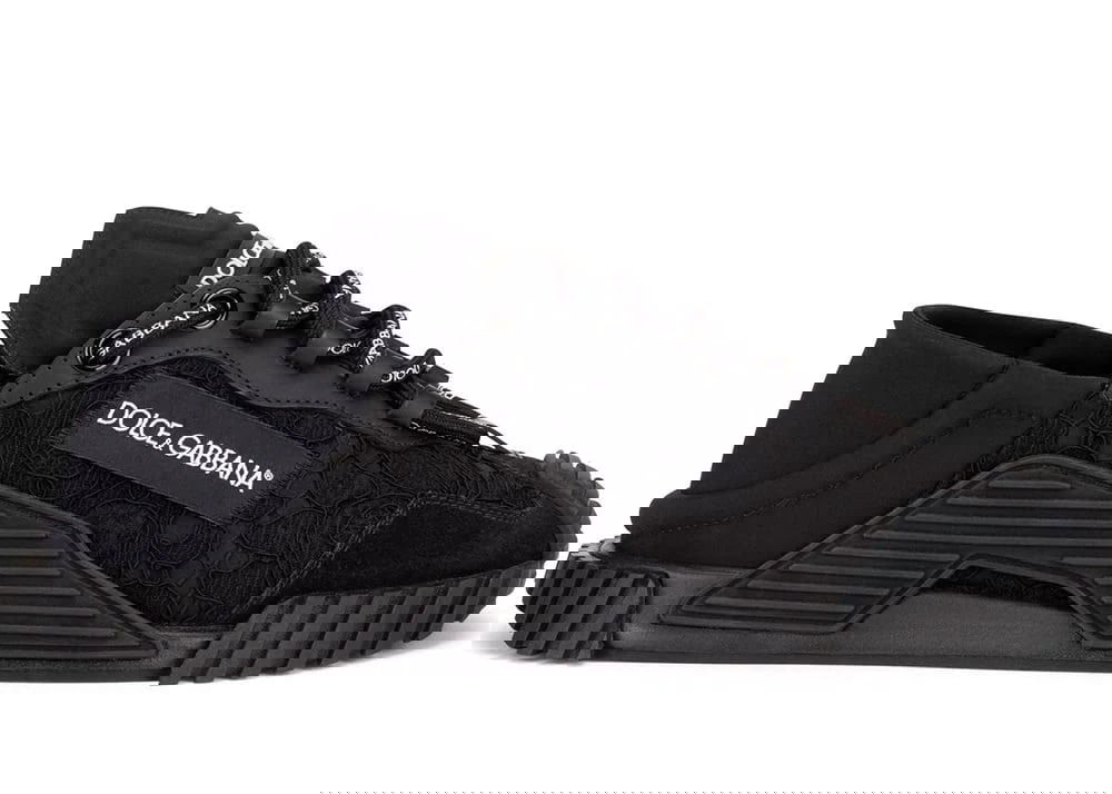 Tennarit ja kengät Dolce & Gabbana NS1 Low Top Black Lace W Musta | CK1837AX37280999, 0