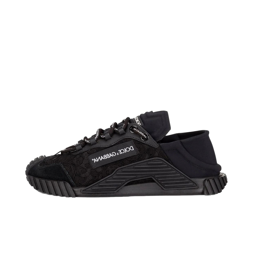 Tennarit ja kengät Dolce & Gabbana NS1 Low Top Black Lace W Musta | CK1837AX37280999