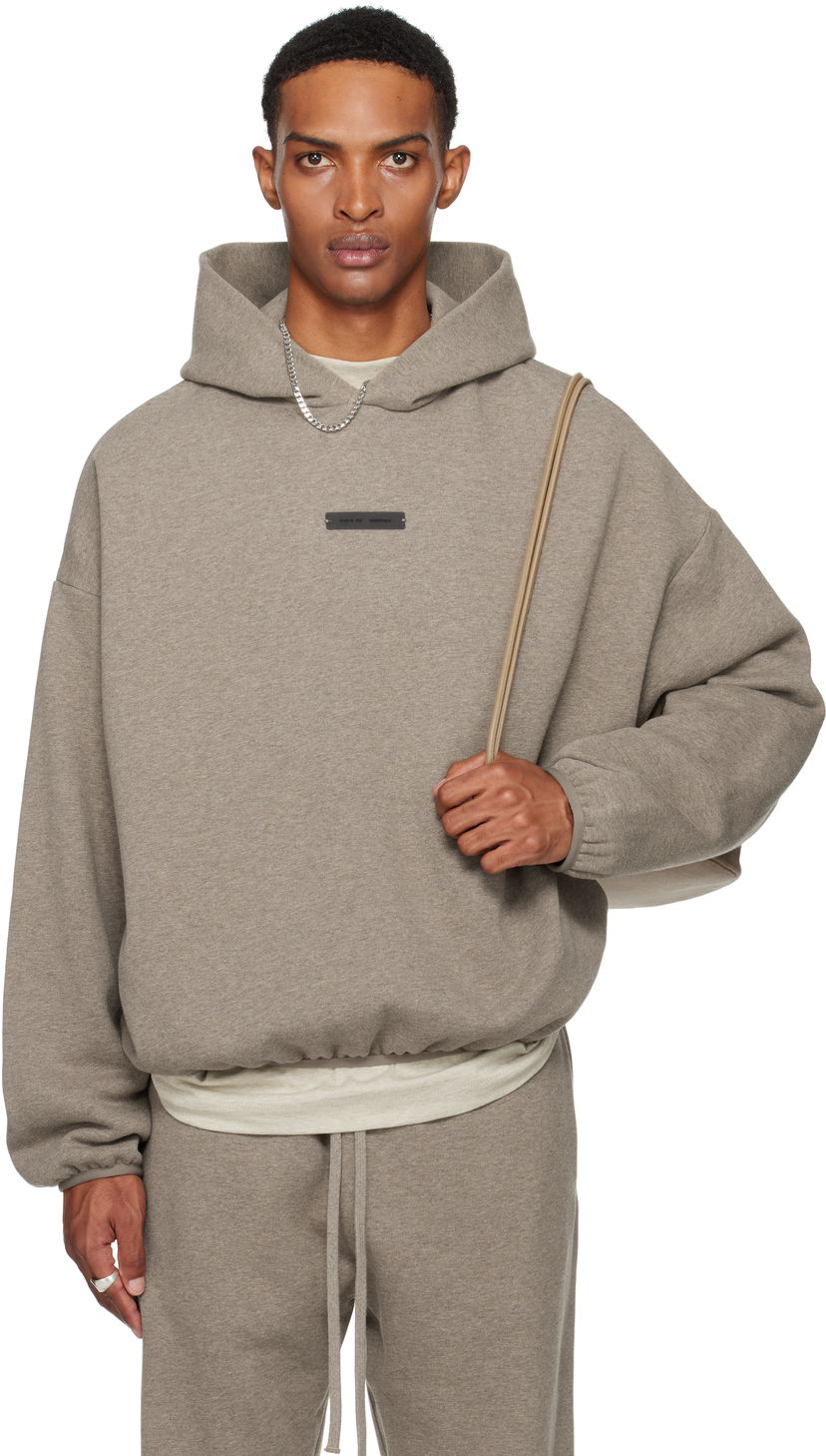 Huppari Fear of God Fear of God ESSENTIALS Modern Fit Fleece Hoodie Harmaa | 192SP256513F