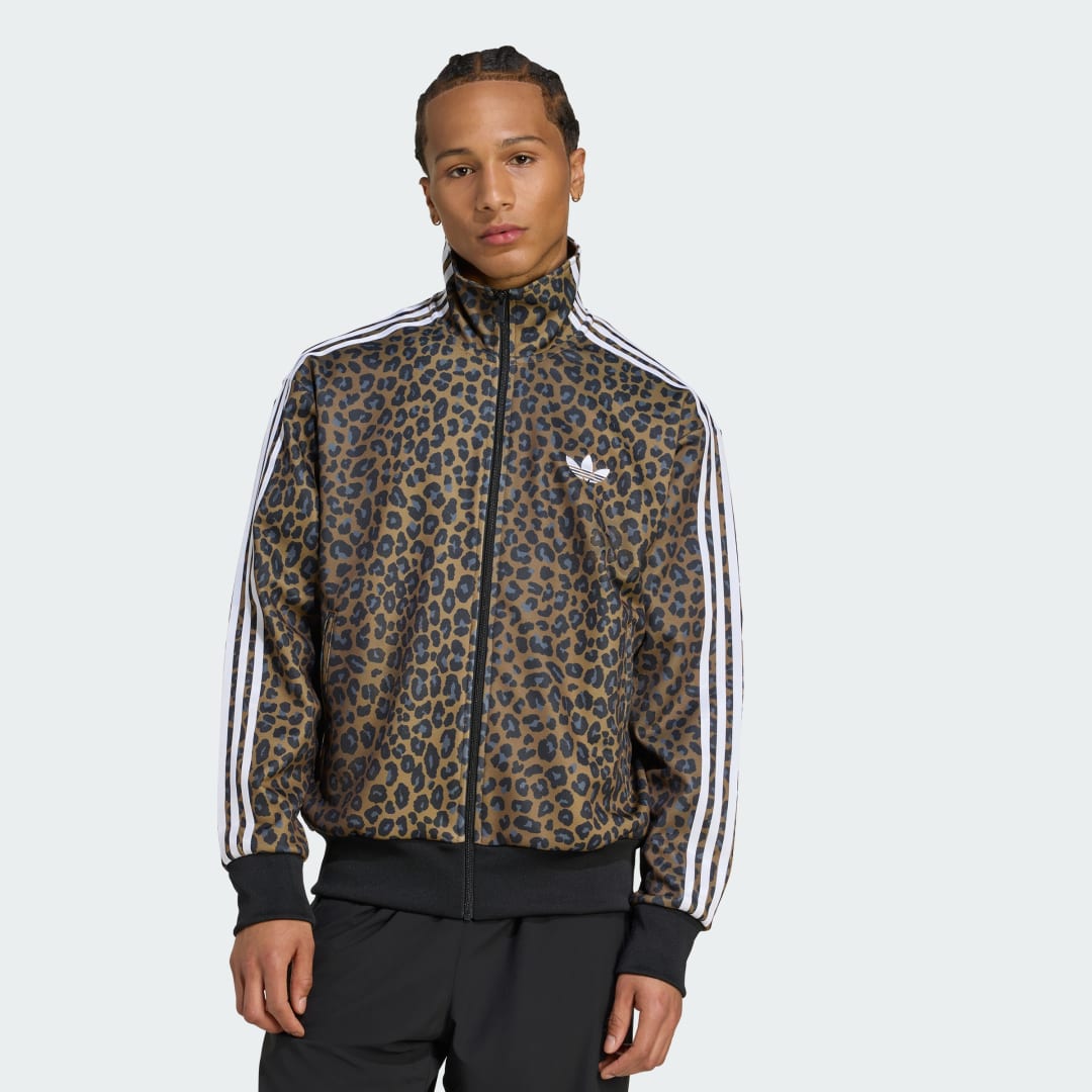 Verryttelypuku adidas Performance Firebird Loose Leo Track Jacket Ruskea | JV7578, 0