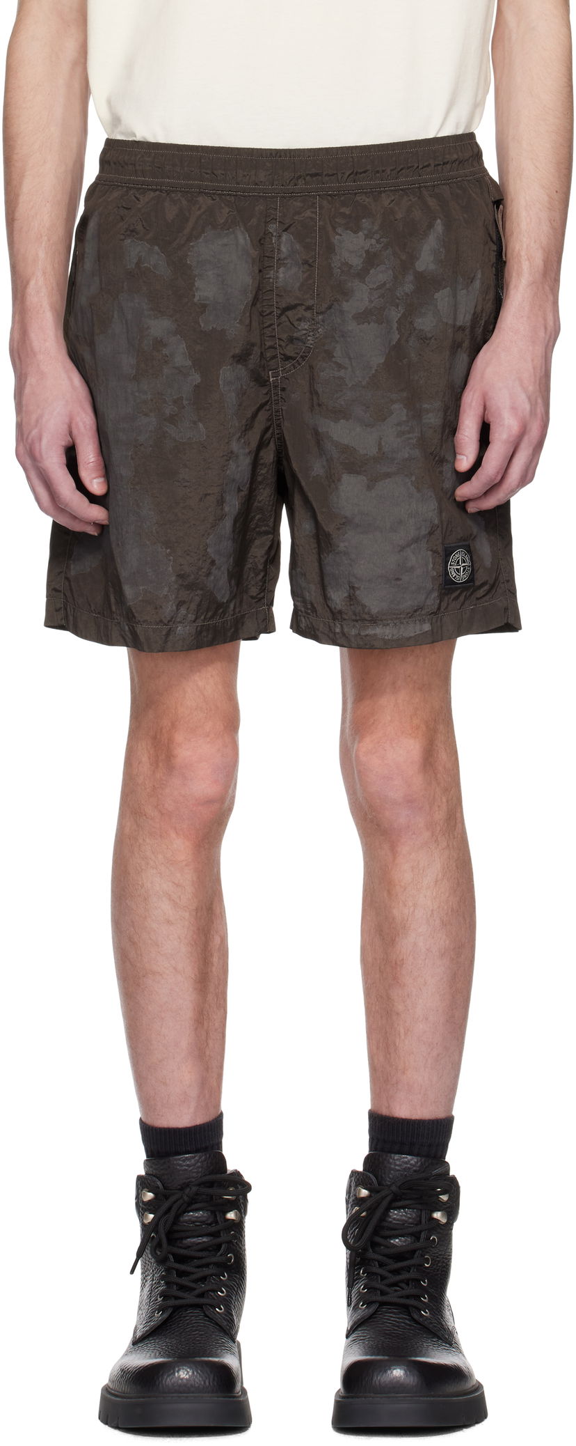 Shortsit Stone Island Stone Island Nylon Metal Swim Shorts Ruskea | K1S15 B100010 S0A78