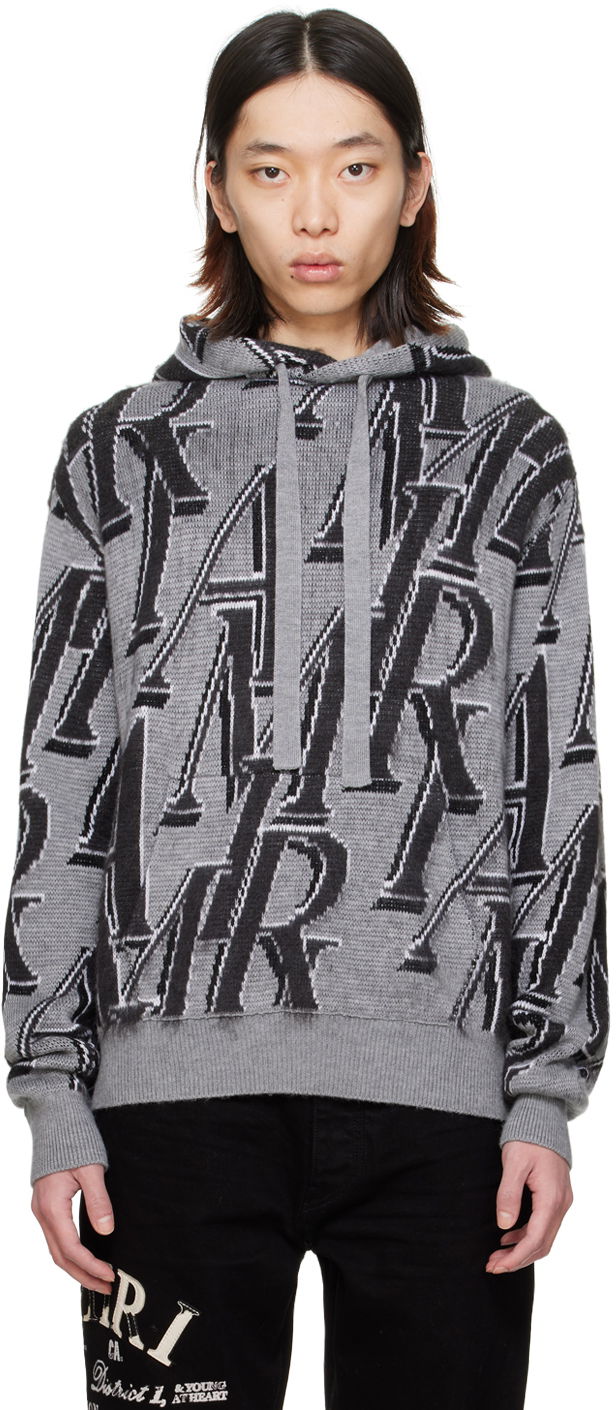 Huppari AMIRI Repeat Hoodie Harmaa | PS24MKH003