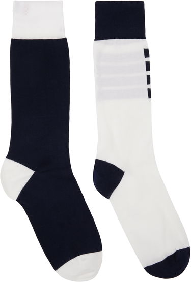 Sukat Thom Browne Thom Browne Funmix 4-Bar Mid Calf Socks Monivärinen | FAS228F-Y3012, 0