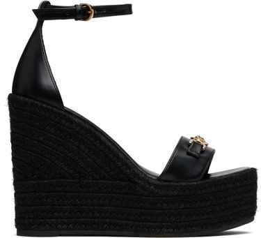 Tennarit ja kengät Versace Medusa '95 Leather Wedge Sandals Musta | 1014100_DVT2P, 0