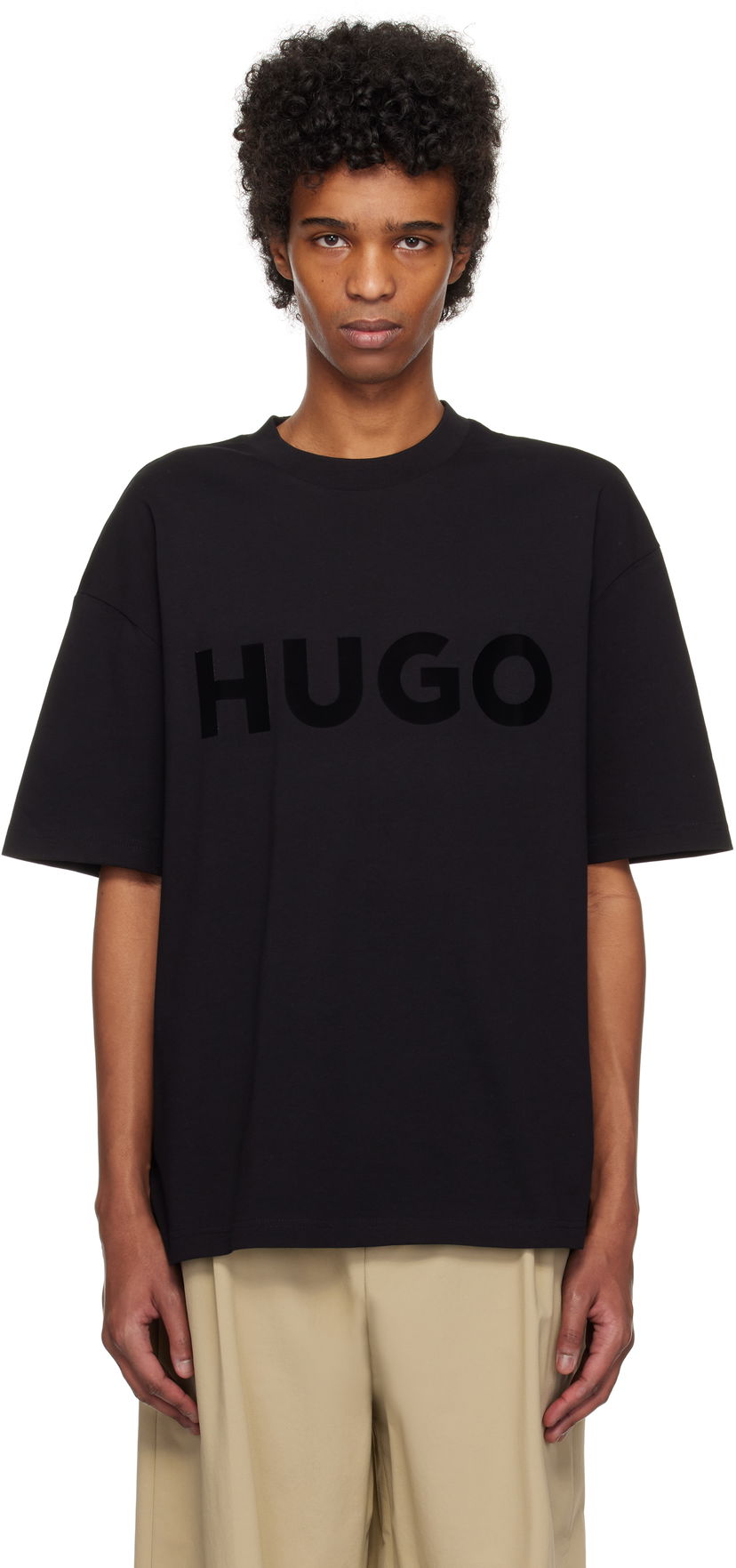 T-paita BOSS Hugo Oversize T-Shirt Musta | 50525765