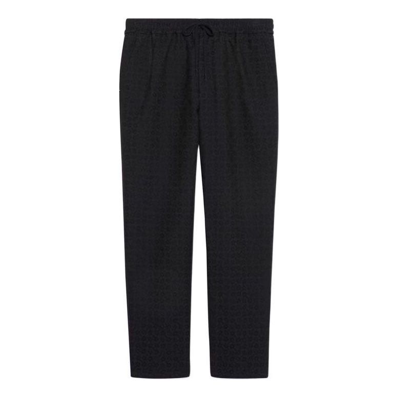 Verryttelyhousut Gucci Gucci Horsebit Cotton Wool Jogging Pants Musta | 722330-ZAKIU-4440