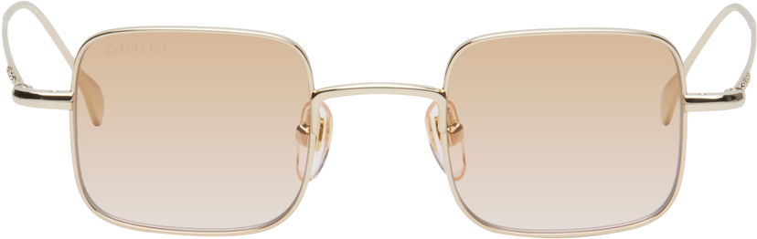 Aurinkolasit Gucci Gucci Squared Metal Sunglasses Metallinen | GG1813S-004