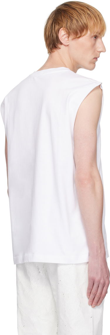 Tankkitoppi Helmut Lang Helmut Lang Embossed Logo Tank Top Valkoinen | P01HM502, 2