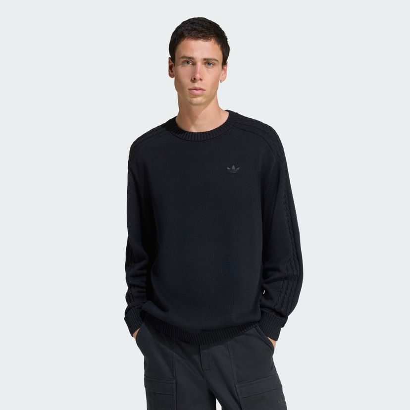 Villapaita adidas Performance Premium Essentials Knit Sweater Musta | JY2648