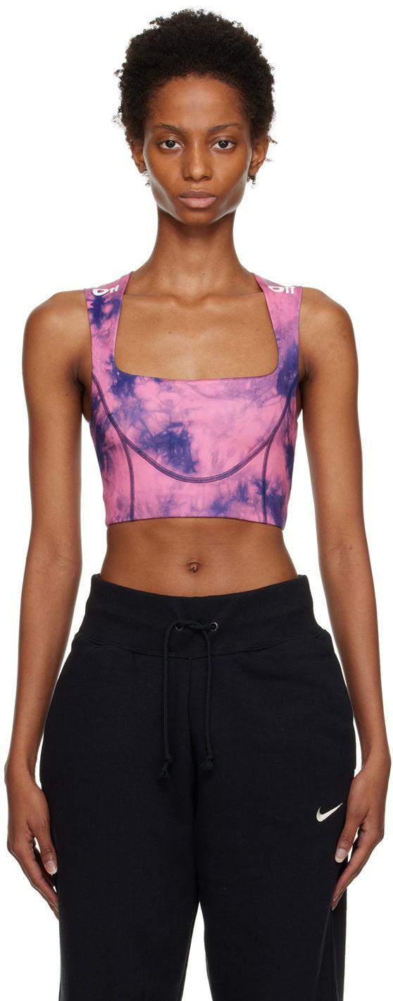 Rintaliivit Off-White Off-White Tie-Dye Sports Bra Vaaleanpunainen | OWVO054F22JER0023045