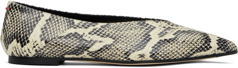 Kengänhoito Aeyde Aeyde Moa Leather Ballerina Flats Beige | A11-FL-MOAP8MFL-223-100-043