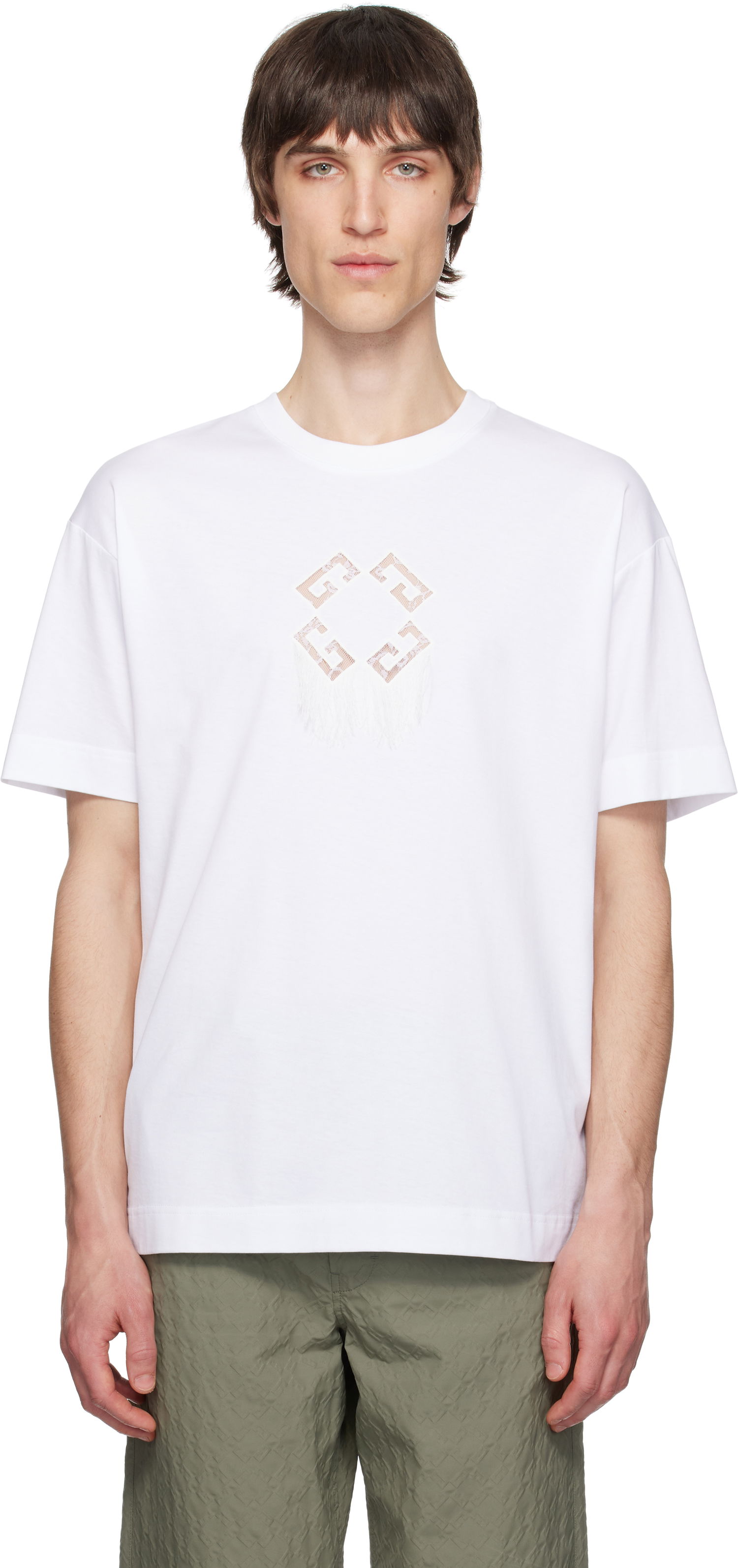 T-paita Givenchy Givenchy Monogram 72 Cotton T-Shirt Valkoinen | BM71MGG213100, 0