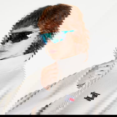 Villapaita Tommy Hilfiger Oversized Badge Pol Beige | DW0DW14351 ACE, 2