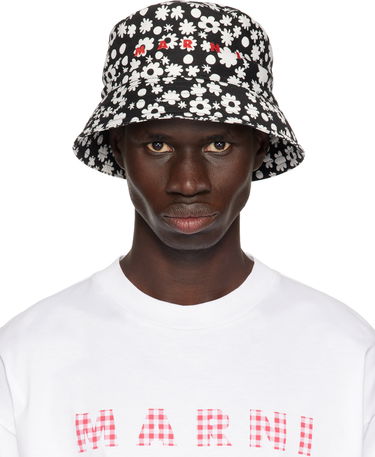Hattu Marni Marni Pop Fields Bucket Hat Musta | CLZC0110PS UAC016, 0