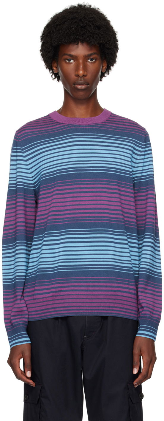 Villapaita Paul Smith PS Paul Smith Striped Sweater Violetti | M2R-948Y-N22145-53