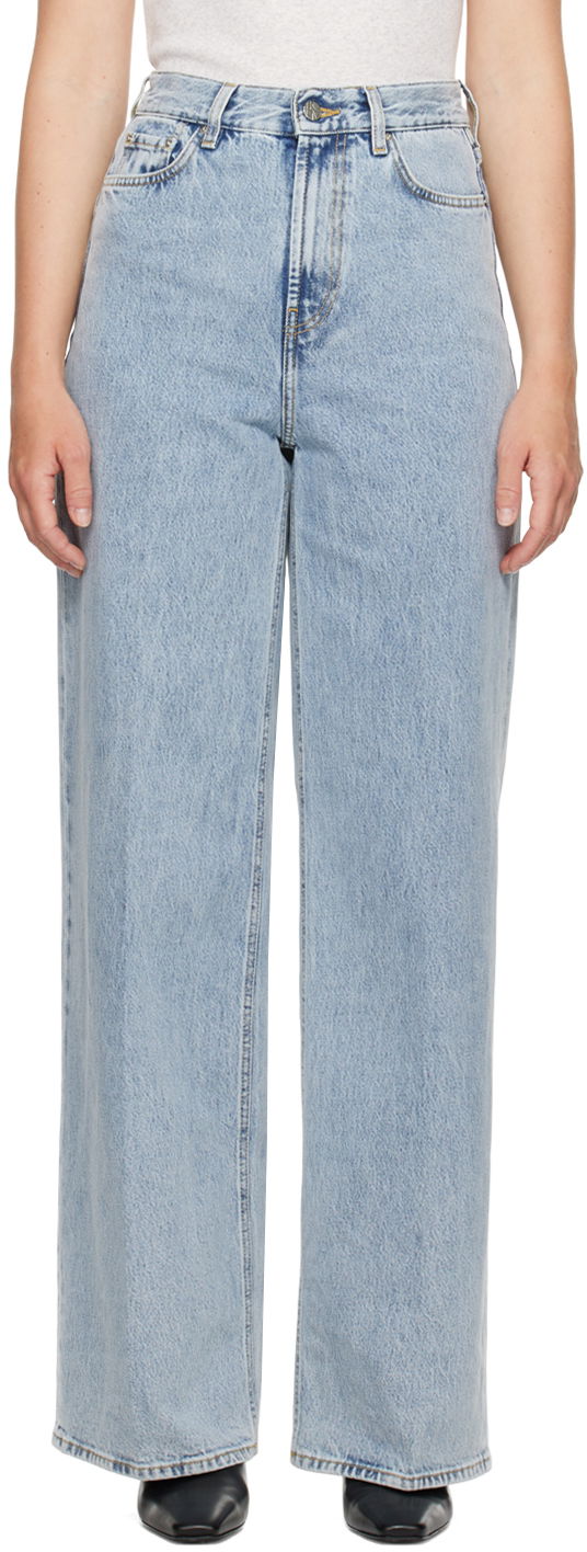 Jeans TOTEME Wide Leg Jeans Sininen | 242-WRB2426-FB0045