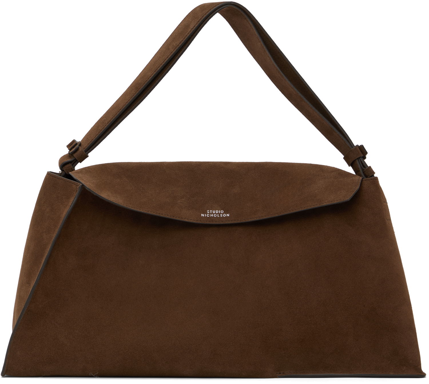 Käsilaukku Studio Nicholson Studio Nicholson Suede Shoulder Bag Ruskea | SHIBORU SN - 742, 0