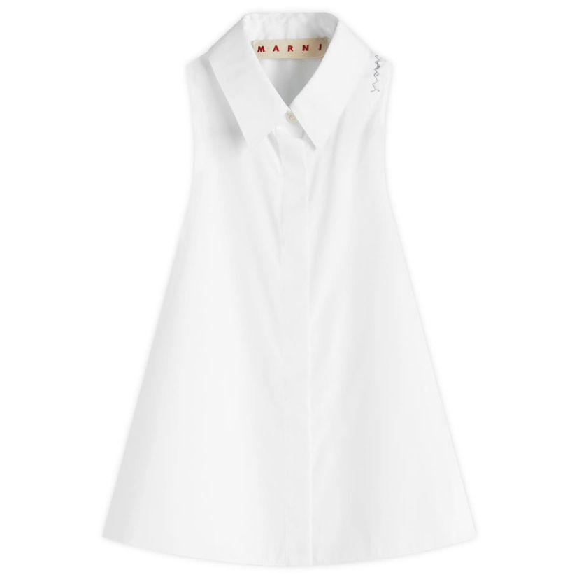 Paita Marni Marni Sleeveless A-Line Shirt Valkoinen | CAMA0612S0