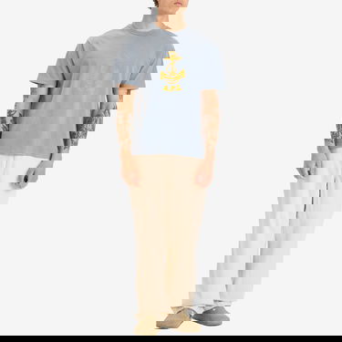 T-paita A.P.C. Men's Davy Anchor Print T-Shirt, Size Small Sininen | COHBS-H26518-IAC, 4