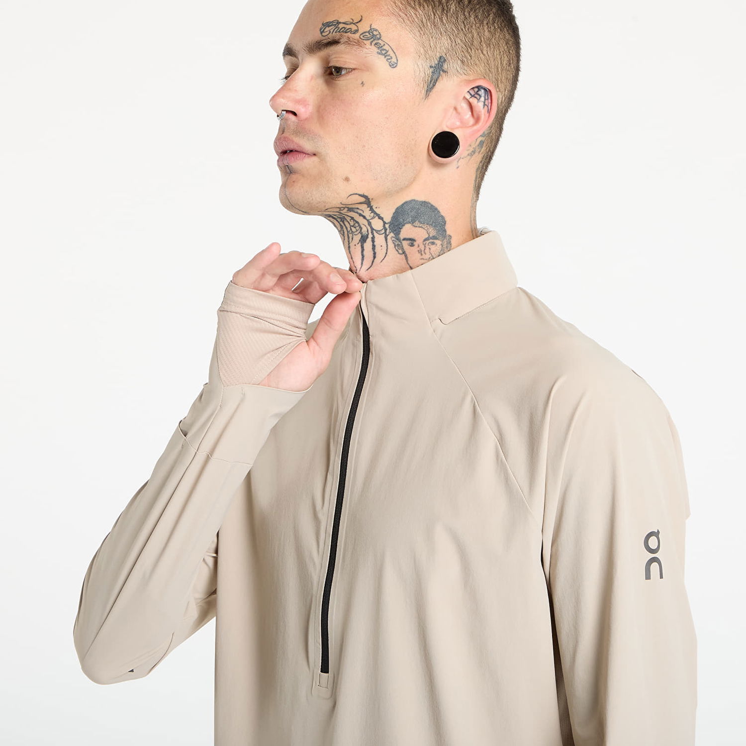Tuulitakki On Running Trail Breaker Half-Zip Running Top Beige | 1ME30150603, 1