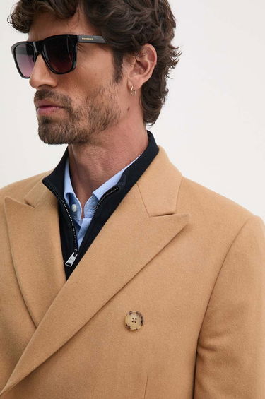 Takit Paul Smith Paul Smith Double-Breasted Wool Coat Beige | M1R.224P.N00110, 3