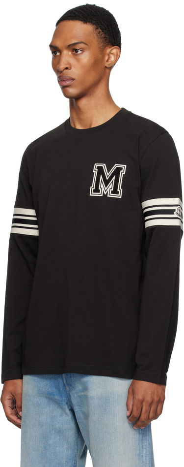 T-paita Moncler Moncler Archivio Long Sleeve T-Shirt Musta | K20918D0000589AYY, 3